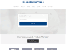 Tablet Screenshot of chrisreedtech.com